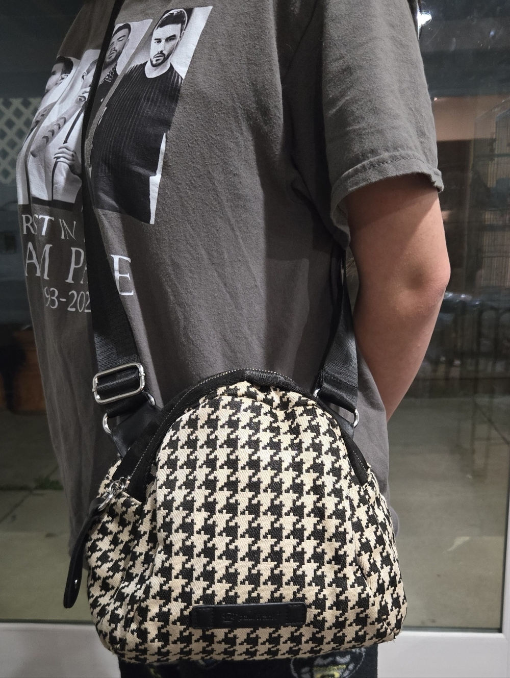 Paul Frank: BOHO Y2k Style Houndstooth Women's Shoulder Bag.